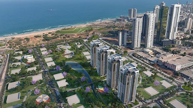 רובע היוקרה פארק הים בת ים מלמעלה